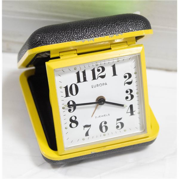 VINTAGE EUROPA TRAVEL CLOCK