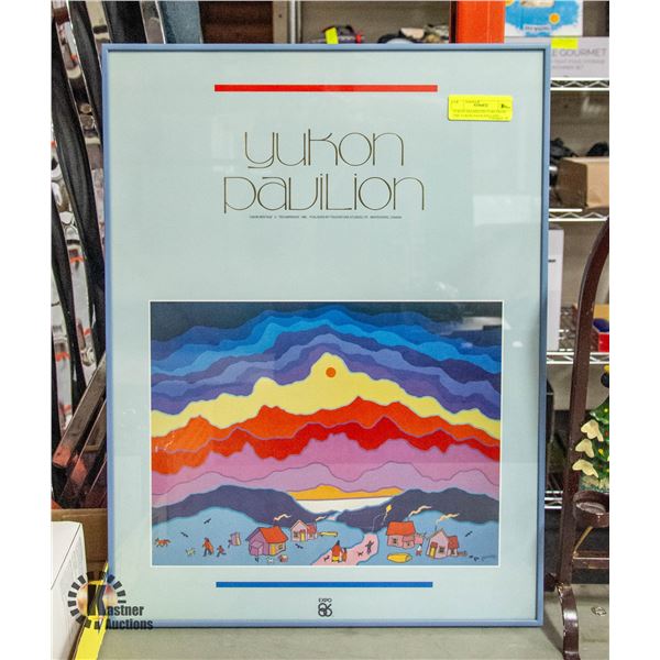 YUKON FRAMED PICTURE FROM THE YUKON PAVILION EXPO
