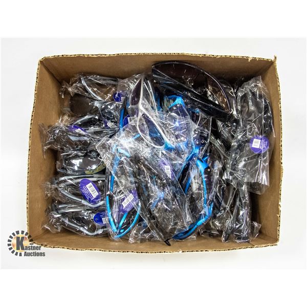 36 PAIRS OF SPORT SUNGLASSES
