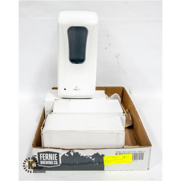 FLAT OF 4 AUTOMATIC SOAP DISPENSERS