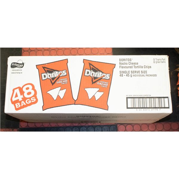 CASE OF 43 DORITOS NACHO CHEESE 45GRAM