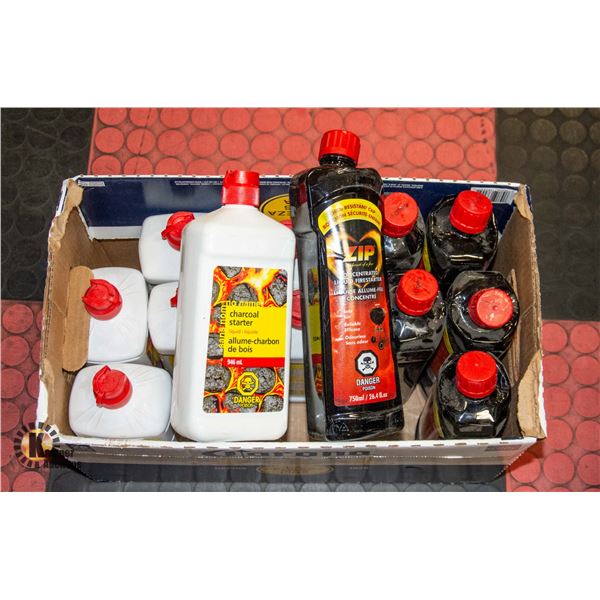 LOT OF CHARCOAL STARTER FLUID