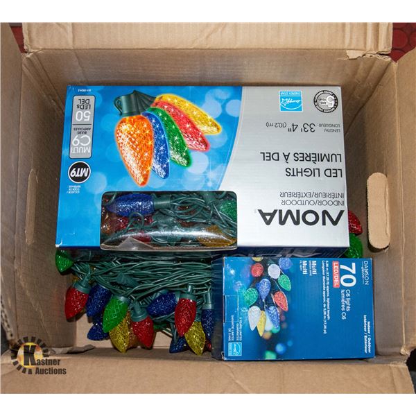 LOT OF CRYSTAL LED CHRISTMAS LIGHTS