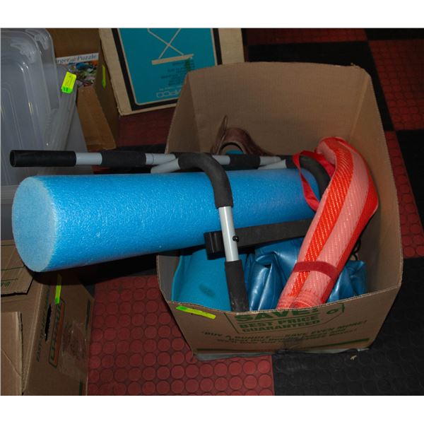 BOX OF YOGA AND HOME WORKOUT GEAR INCL.