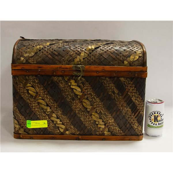 RATTAN WEAVED TRUNK-ESTATE