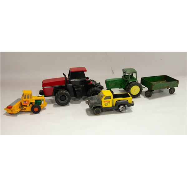 VINTAGE TONKA, JOHN DEERE, CASE, CORGI, METAL