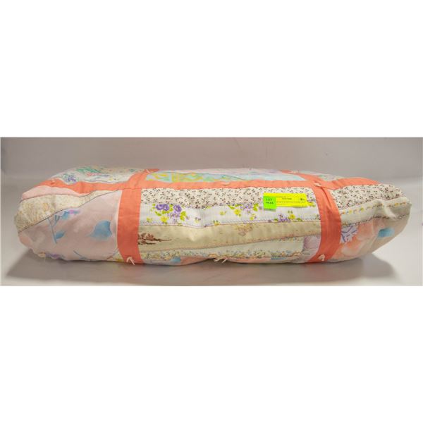 VINTAGE 6FT X 7FT PATCHWORK QUILT-ESTATE