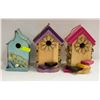 Image 1 : 3 WOOD UNIQUE LARGE BIRD HOUSES FOR OUTDOOR