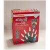 Image 1 : SYLVANIA STAY-LIT 2 SETS OF 100 LED MINI LIGHTS