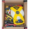 Image 1 : BOX WITH TOOLS AND STANELY 200 FEET TAPE MEASURE