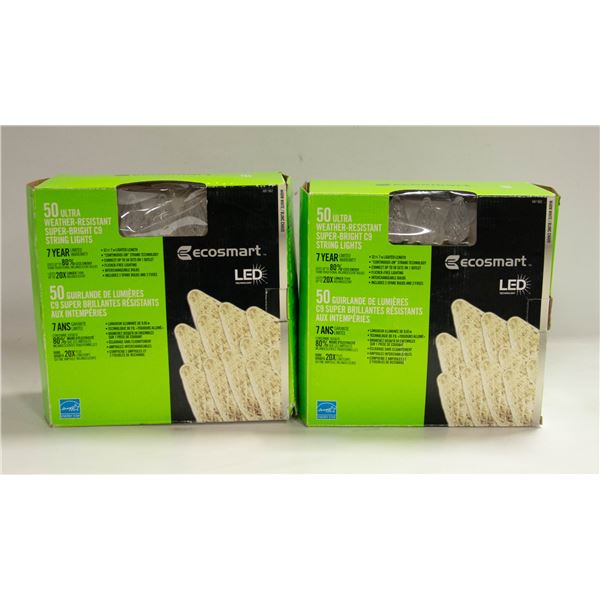 2 NEW 32' STRINGS/ ECOSMART CLEAR LIGHTS