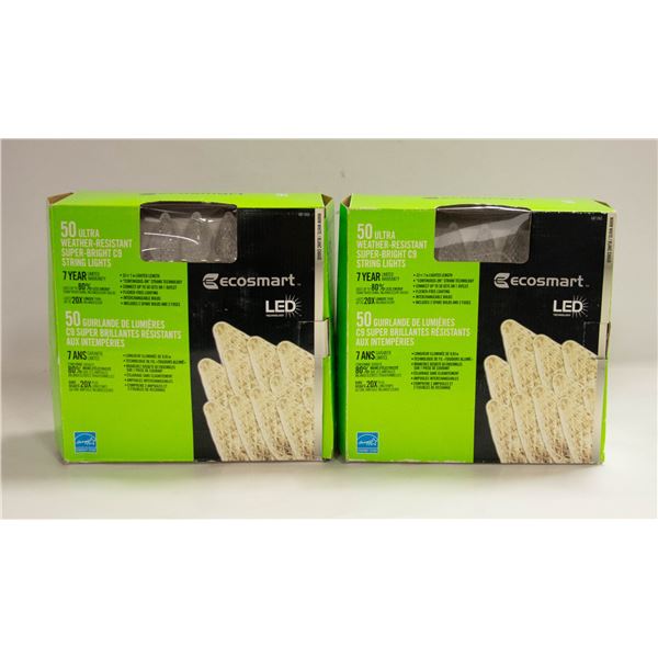 2 NEW 32' STRINGS/ ECOSMART CLEAR LIGHTS