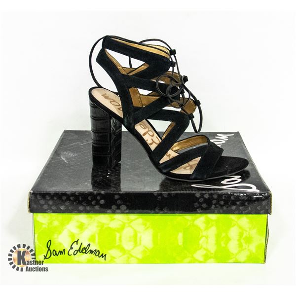 NEW BLACK HIGH HEEL SHOES LADIES SIZE 9.5