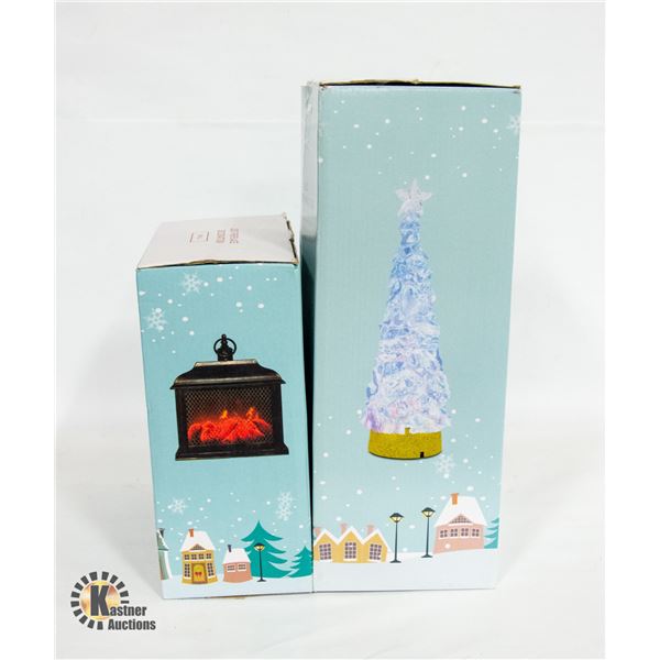 LED "CHRISTMAS TREE" & LED "MINIATURE FIREPLACE"