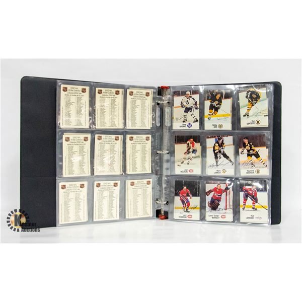 BINDER WITH OVER 50 VINTAGE ESSO NHL HOCKEY