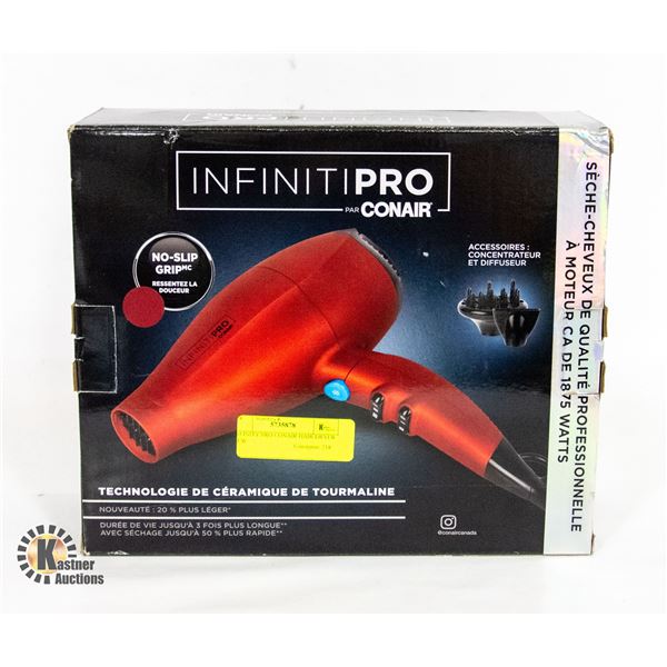 INFINITY PRO CONAIR HAIR DRYER NEW