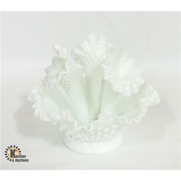 FENTON MILK GLASS HOBNAIL 3