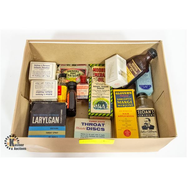LOT OF ANTIQUE MEDICINES