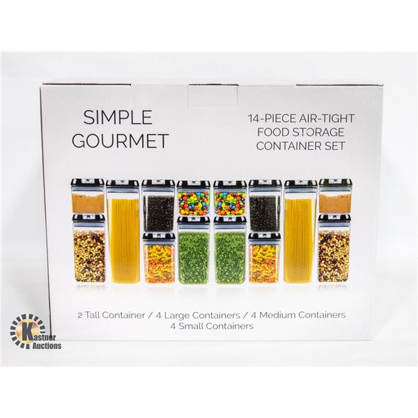SIMPLE GOURMET 14PC. AIR TIGHT STORAGE SET