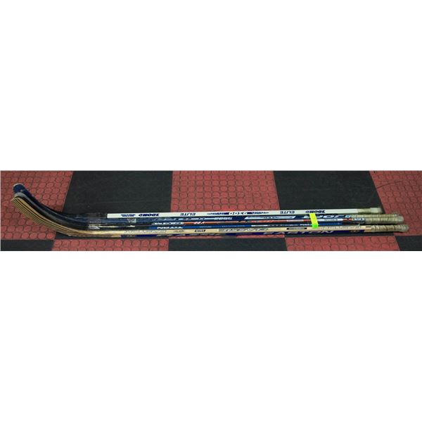 HOCKEY STICKS LEFT HAND LOT OF 5