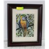 Image 1 : ESTATE PARROT ORIGINAL OIL PAINTING