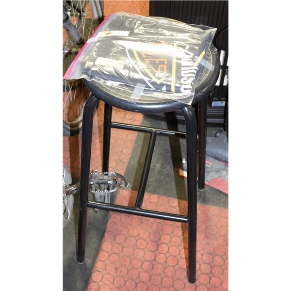 IKEA SHOP STOOL , LARGE HARLEY-DAVIDSON FLAG