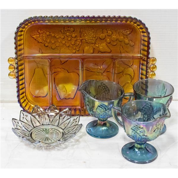 VINTAGE INDIANA CARNIVAL GLASS THANKSGIVING