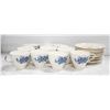 Image 1 : SET OF 20 PCS OF ROYAL FLORENCE TEACUPS, SAUCERS