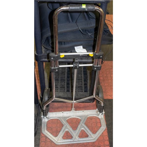 NEW CHROME FOLDING 2 WHEEL DOLLY CART