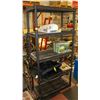 Image 1 : BLACK SHELVING UNIT