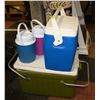 Image 1 : COOLERS AND JUG LOT - INCLUDING VINTAGE
