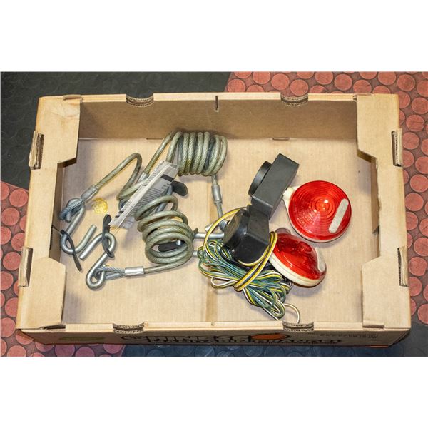 SAFETY TOW CABLES AND MAGNETIC TOW LIGHTS