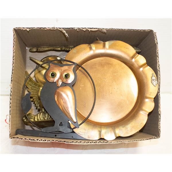 FLAT OF VINTAGE BRASS PRODUCTS