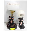 Image 1 : VINTAGE DRUNK MAN ELECTRIC TABLE LAMP 18 INCH +