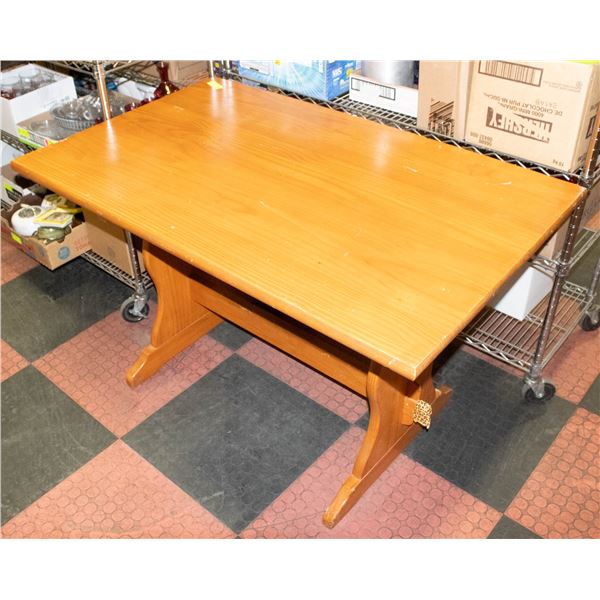 ESTATE PINE WOOD CORNER KITCHEN NOOK TABLE