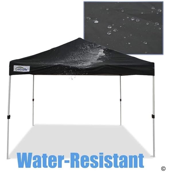 NEW UNPACKED GOUTIME 10'X10' EZ POP UP CANOPY