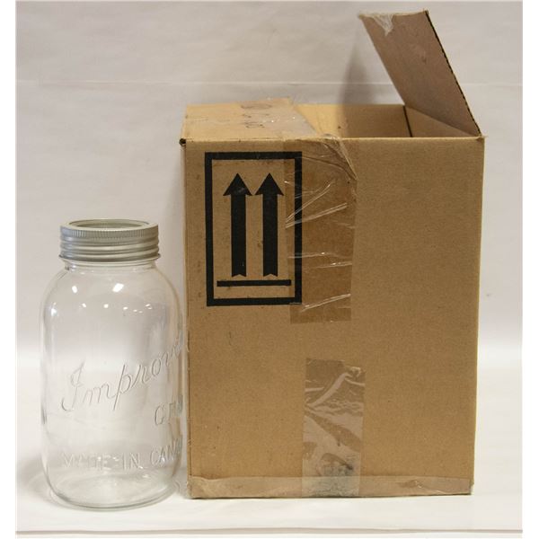 LOT OF ASSORTED QT/PINT G.E.M. JARS