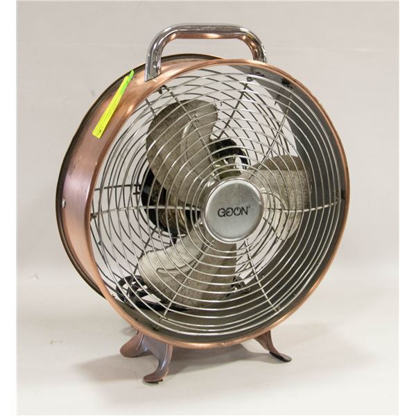 GOON COPPPER RIMMED TABLE FAN