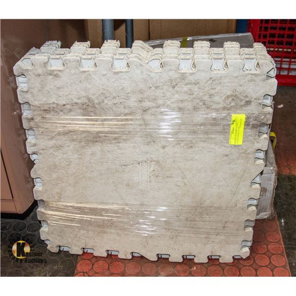 BUNDLE OF 8 HARD PLASTIC INTERLOCKING FLOOR