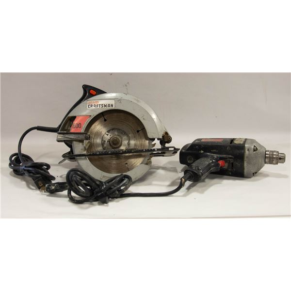 CRAFTSMAN CIRCULAR SAW PLUS DRILL