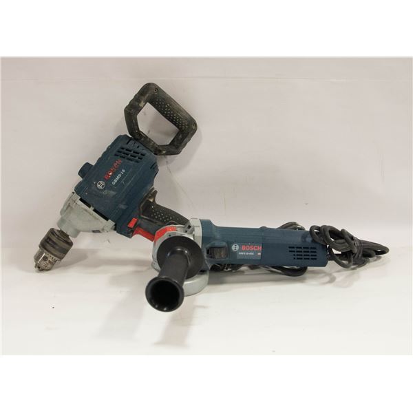 BOSCH HAMMER DRILL PLUS ANGLE GRINDER
