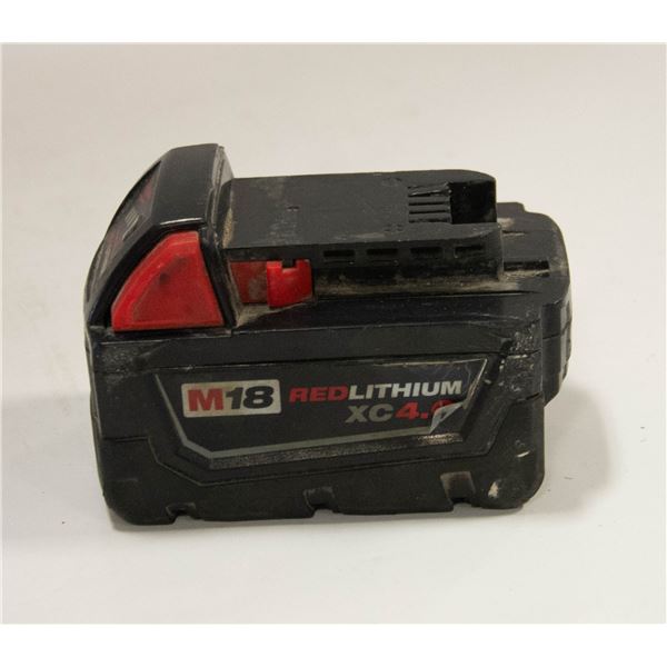 MILWAUKEE M18 RED LITHIUM XC 4.0 BATTERY FULLY
