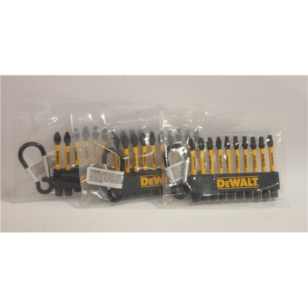 3 PACKS OF DEWALT SCREWDRIVER BITS