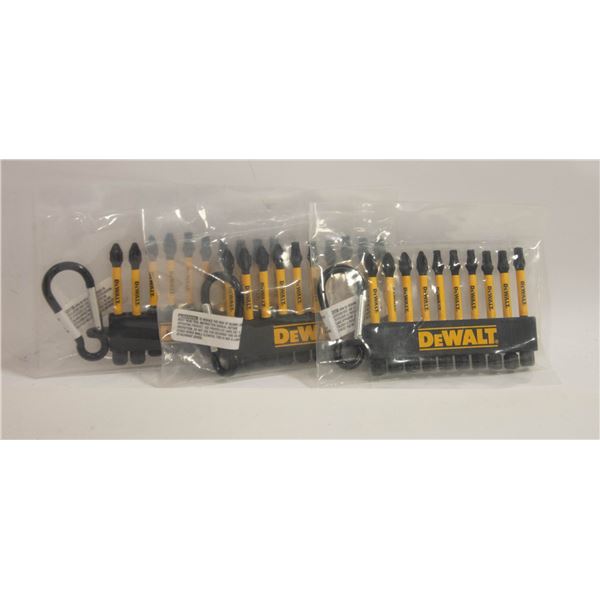 3 PACKS OF DEWALT SCREWDRIVER BITS