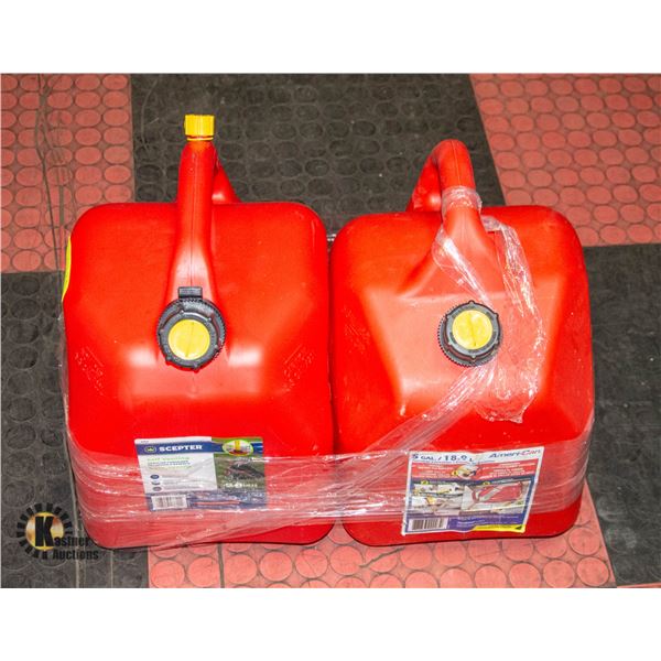 LOT OF 2 FUEL CANS