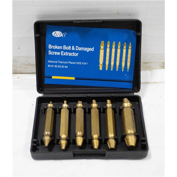 NEW 6 PCs.DUAL SIDED BROKEN BOLD & SCREW EXTRACTOR
