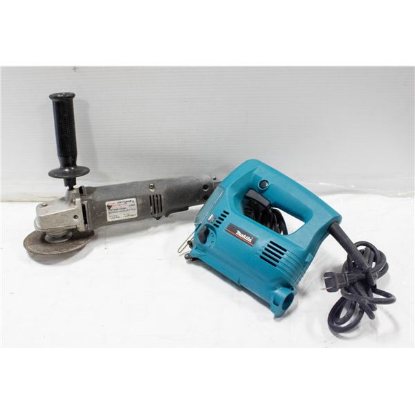 CRAFTSMAN ANGLE GRINDER WITH MAKITA JIGSAW