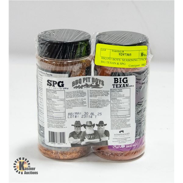 BBQ PIT BOYS  SEASONING 2 PACK - BIG TEXAN & SPG