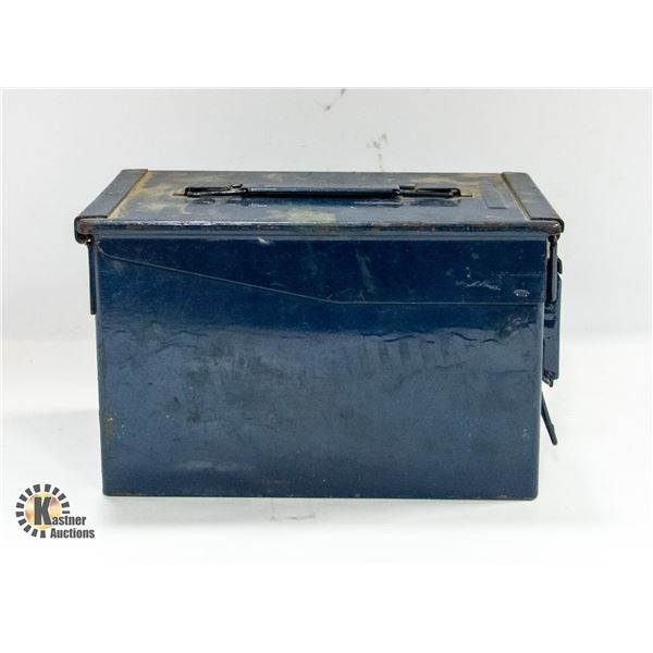 BLUE METAL AMMO CASE