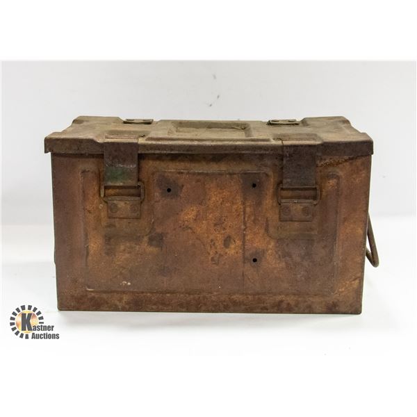 VINTAGE BROWN AMMO BOX